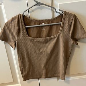 Hollister Brown Square Top